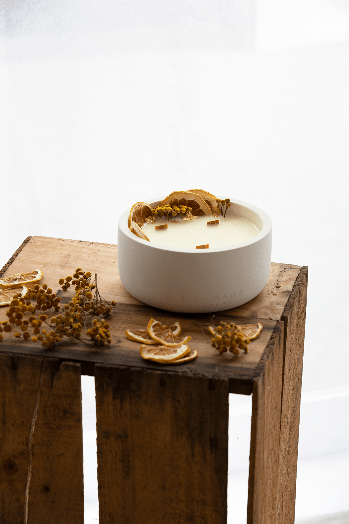 lemon candle, wood wick, gift ideas, concrete candles, house warming gift, luxury candles, pretty candles, white candle, home decor, vegan candles, coconut wax candle, wood wick candle, candles