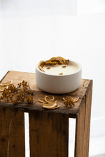 Load image into Gallery viewer, lemon candle, wood wick, gift ideas, concrete candles, house warming gift, luxury candles, pretty candles, white candle, home decor, vegan candles, coconut wax candle, wood wick candle, candles
