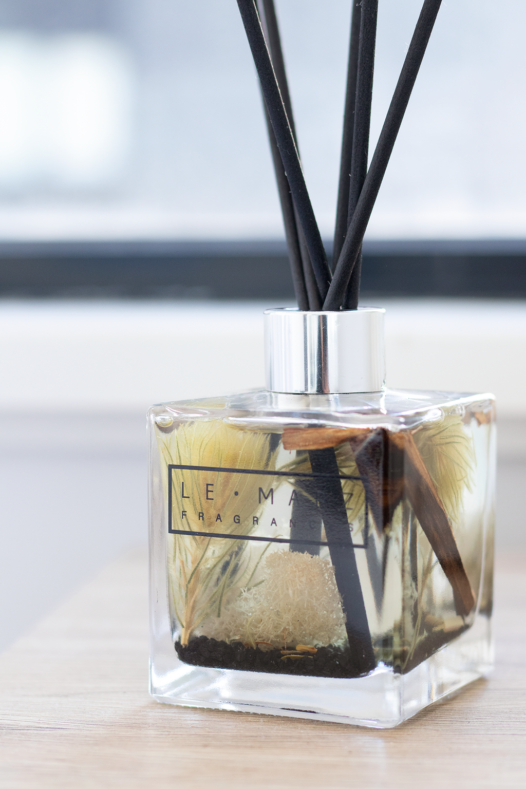 Black Sea Salt Reed Diffuser. Infused Luxury Reed Diffuser. Fresh scented home fragrance