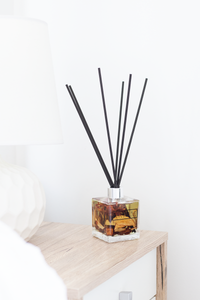 Tropical fruit fusion reed diffuser. Fruity scented home fragrance. Infused Luxury Reed Diffuser